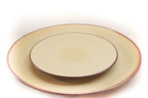 Large dinner plate with matching bread & butter plate